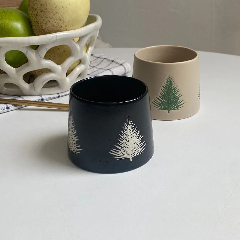 Minimalist Christmas Tree Ceramic Cup - CM053