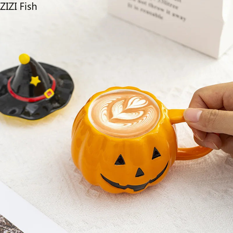 Halloween Pumpkin Porcelain Mug
