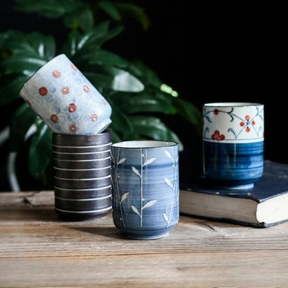 Vintage Japanese Hand-Painted Ceramic Mug - CM036