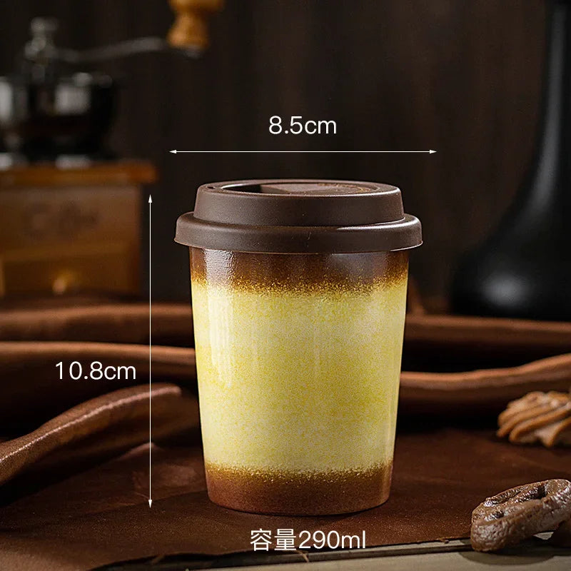 Ceramic Travel Mug with Silicone Lid
