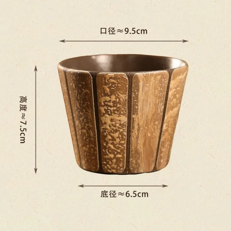 Vintage Jingdezhen Underglaze Ceramic Mug - CM034