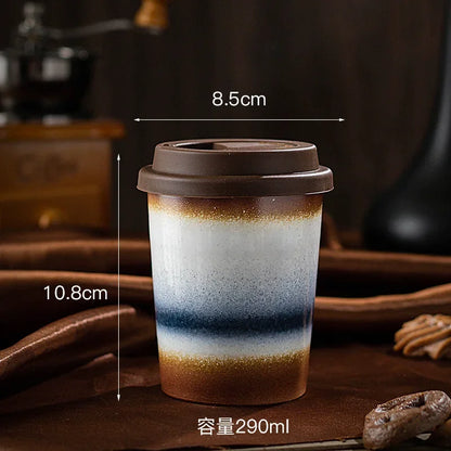 Ceramic Travel Mug with Silicone Lid