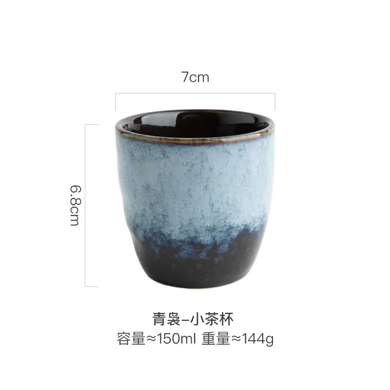 Handleless Porcelain Japanese-style Coffee Mug