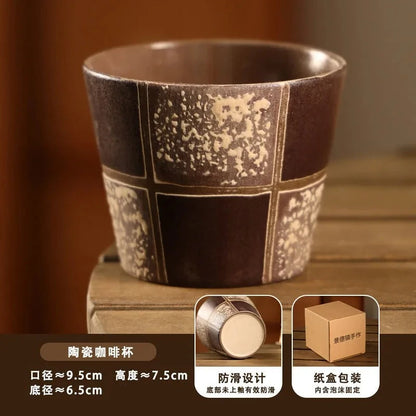 Vintage Jingdezhen Underglaze Ceramic Mug - CM034