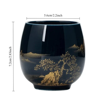 No Handle Japanese-style Ceramic Tea Cup