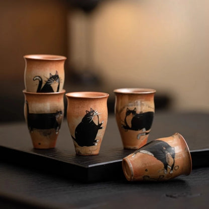 Retro Handmade pottery Small Cup