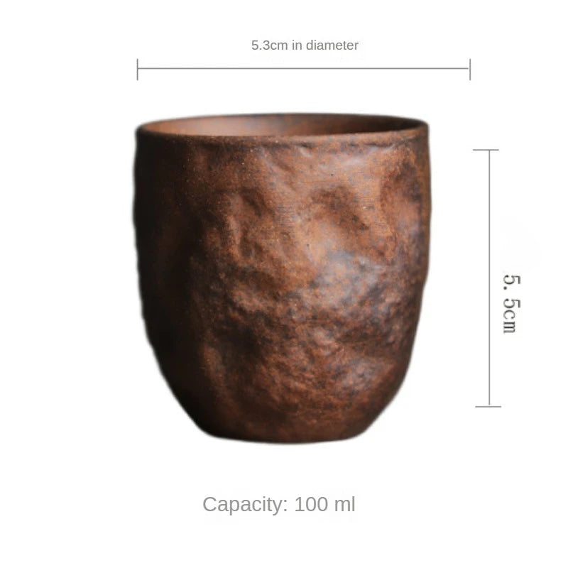 Rough Pottery Old Rock Clay Stone Texture Teacup