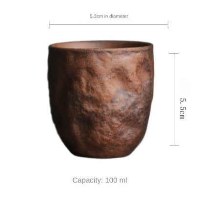 Rough Pottery Old Rock Clay Stone Texture Teacup