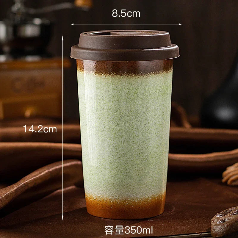 Ceramic Travel Mug with Silicone Lid