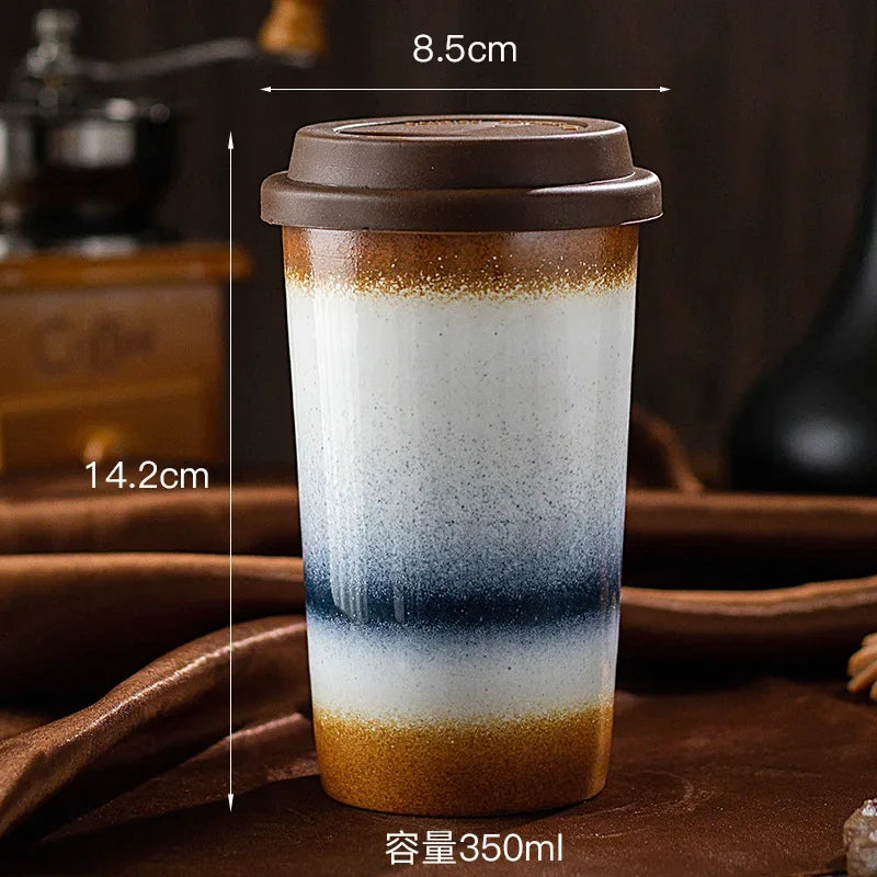 Ceramic Travel Mug with Silicone Lid