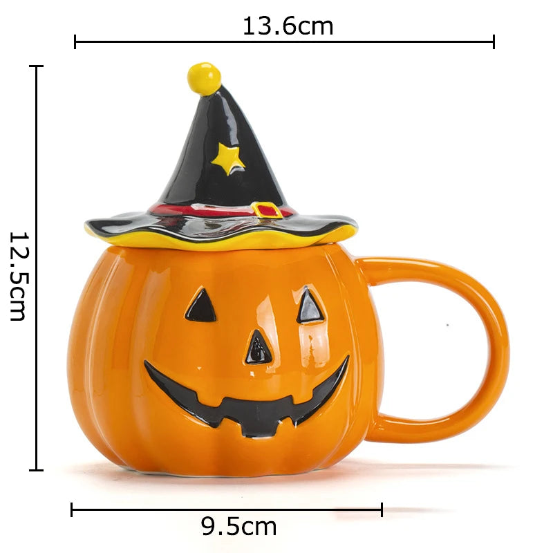 Halloween Pumpkin Porcelain Mug