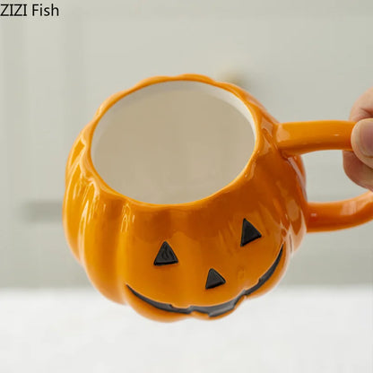 Halloween Pumpkin Porcelain Mug