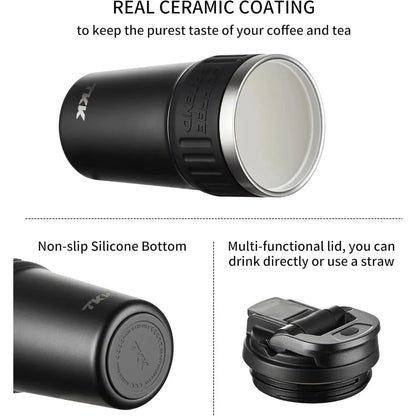 TKK Insulated Coffee Thermos with Ceramic Coating