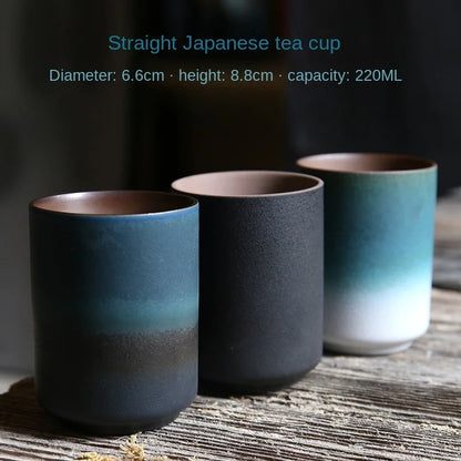 Stoneware Gradient Coffee Mug – No Handle