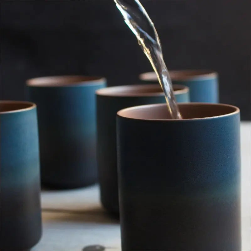 Stoneware Gradient Coffee Mug – No Handle