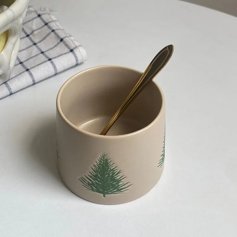 Minimalist Christmas Tree Ceramic Cup - CM053