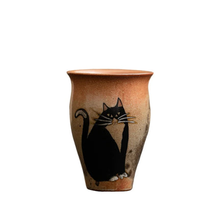 Retro Handmade pottery Small Cup