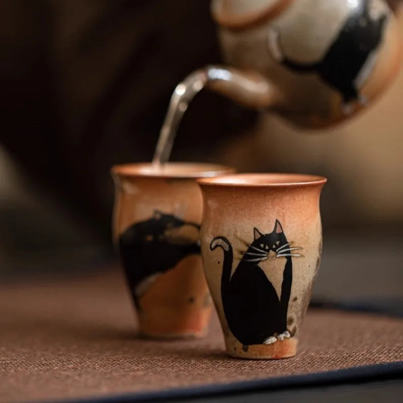 Retro Handmade pottery Small Cup