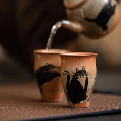 Retro Handmade pottery Small Cup