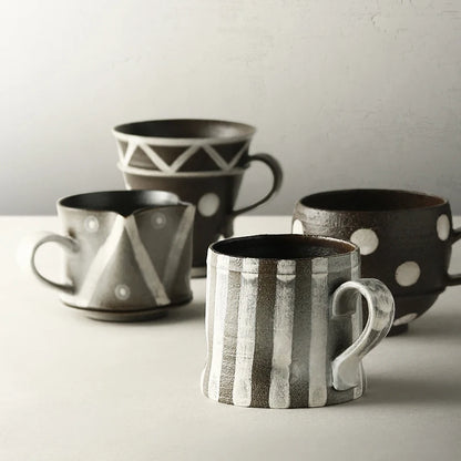 Rustic Handmade Rough Pottery Cup