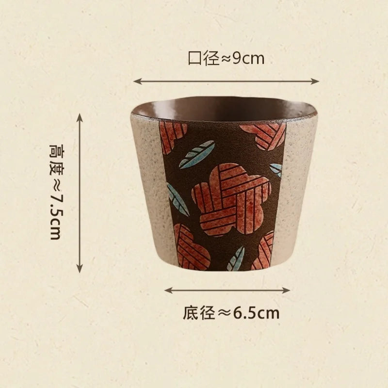 Vintage Jingdezhen Underglaze Ceramic Mug - CMCM030