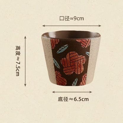 Vintage Jingdezhen Underglaze Ceramic Mug - CMCM030