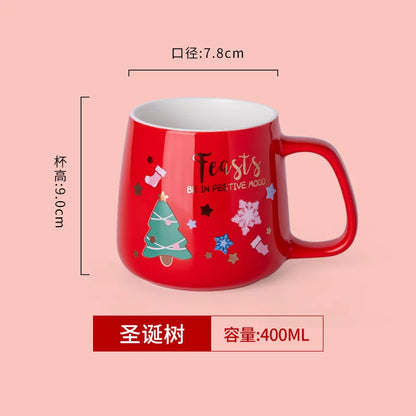 Red Green Christmas Ceramic Mug
