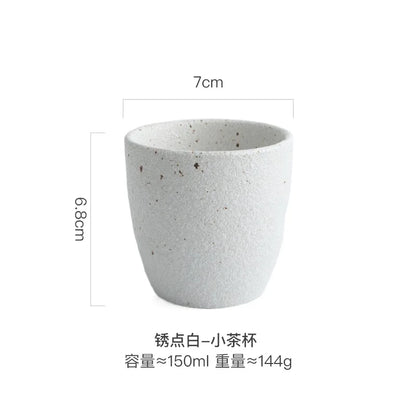 Handleless Porcelain Japanese-style Coffee Mug