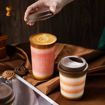 Ceramic Travel Mug with Silicone Lid