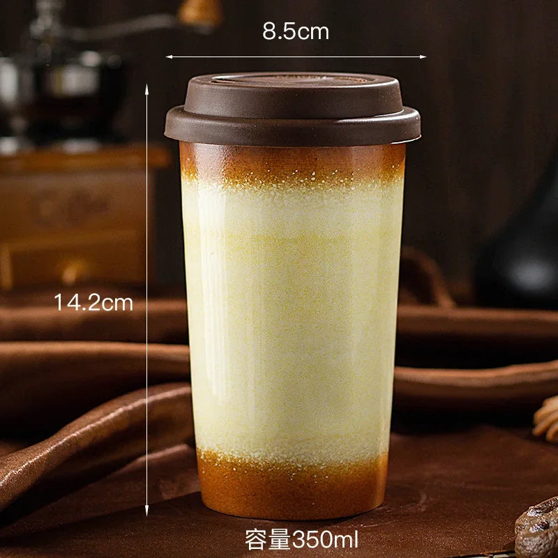 Ceramic Travel Mug with Silicone Lid
