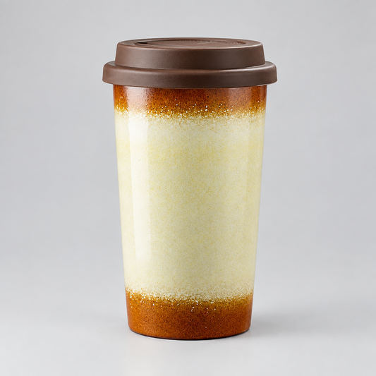 Ceramic Travel Mug with Silicone Lid