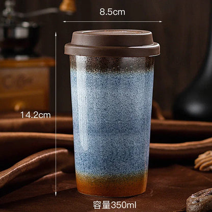 Ceramic Travel Mug with Silicone Lid