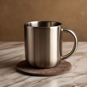 stainless steel mug