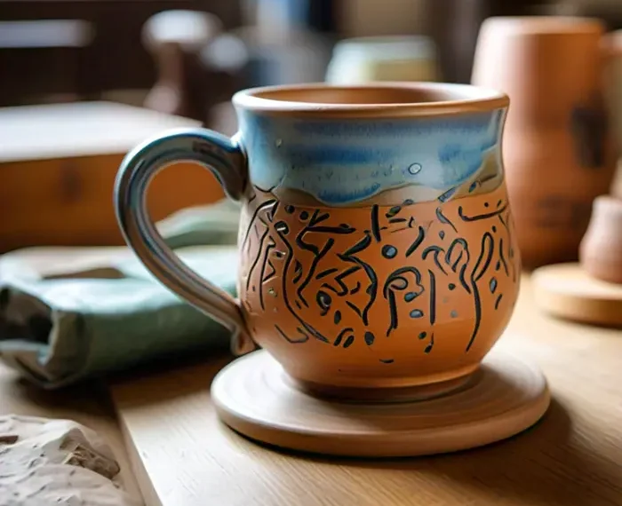 pottery mug