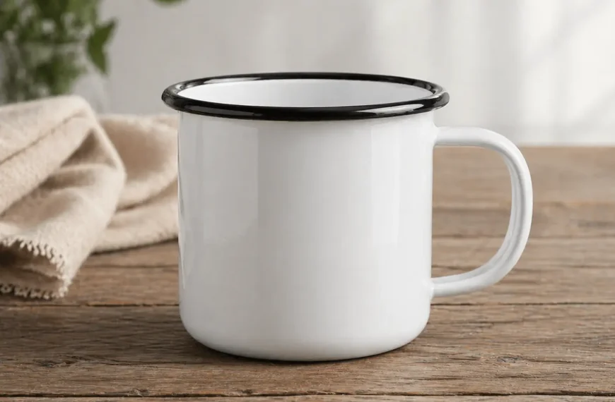 enamel mug