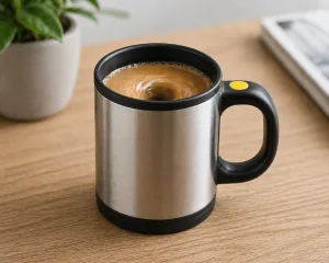 self-stirring mug