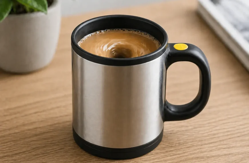 self-stirring mug